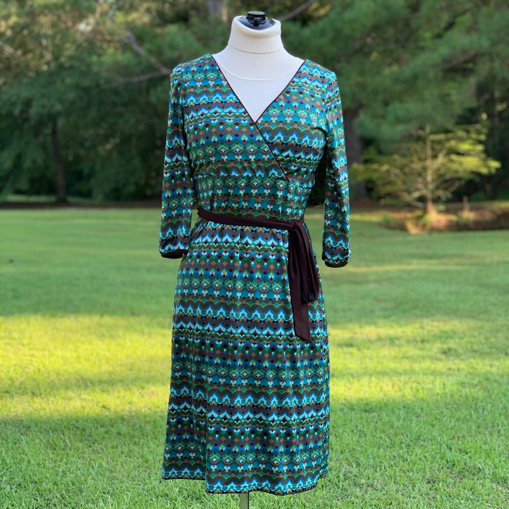 Modern Woman Stretch Multi Wrap Style Dress